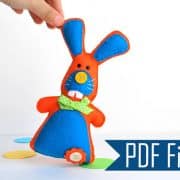 Bunny Pattern, Felt Rabbit, Toy Bunny Pattern ,Pdf Sewing Pattern A506