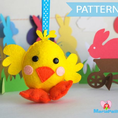 Chick Pattern, Chicken Sewing Pattern,  Pdf Sewing Pattern,  Farm Animal Plush, Easy Sewing Project ,Easter Hen Pattern,  Felt  Pattern A573
