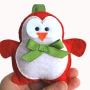 Christmas Penguin Pattern,  Penguin Christmas Ornament, Sewing Pattern Pdf Sewing Pattern A509