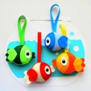 Felt Fish Pattern, Fish Tank Play , Fish Toys, Fish Ornaments, Sewing Pattern, Pdf Felt Pattern, Fish Plush Toys,Instant Download A873