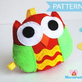 Felt Owl pattern, Felt owl Sewing pattern. PDF Sewing pattern , pdf baby sewing pattern A669