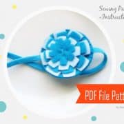 Flower Headband Pattern, Felt Headband Pattern, Headband Tutorial , Pdf Pattern, Sewing Pattern A806
