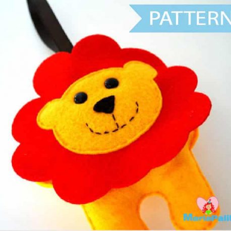 Lion Sewing Pattern, Baby Toy Sewing Pattern, Pdf Sewing Pattern, Baby Lion Pattern  A505