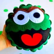 Oscar The Grouch Pattern, Sewing Pattern Pillow, Pdf Sewing Pattern A539