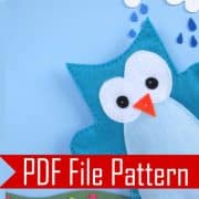 Owl Hand Puppet Pattern , Felt Hand Puppet Pattern A508 PDF Sewing pattern