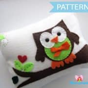 Owl Pillow Pattern,  Owl Pillow, Sewing Pattern, Baby Owl Pillow Pattern, Pdf Pattern, Felt Pillow,  Craft Project A874