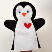 Penguin Hand Puppet Pattern, Penguin Pattern, Hand Puppet Toy, Felt Penguin, Hand Sewing Pattern,  Pdf Sewing Pattern  A511