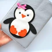 Penguin iPod Sleeve Case, felt iPad Sleeve Sewing Pattern A346