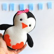 Penguin Pattern, Baby Penguin Sewing Pattern, PDF Penguin plush pattern A315