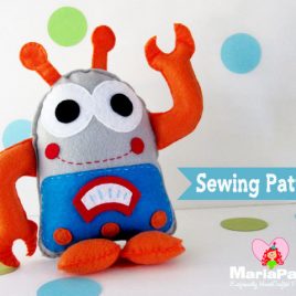 Robot Sewing Pattern, Robot Plush Toy Pattern,  PDF Sewing pattern A1132