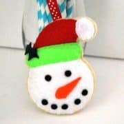 Snowman Pattern, Snowman Christmas Ornament, Felt Snowman Ornament,  Pdf Pattern , Felt Ornament Pattern , Kids Craft Project  A872