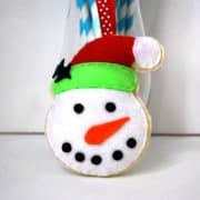 Snowman Pattern, Snowman Christmas Ornament, Felt Snowman Ornament,  Pdf Pattern , Felt Ornament Pattern , Kids Craft Project  A872