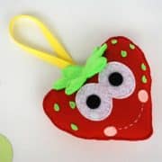 Strawberry Toy Pattern, Strawberry Sewing Pattern, Felt Baby Toy, Food Pattern, Pdf Digital Pattern, Instant Download A798